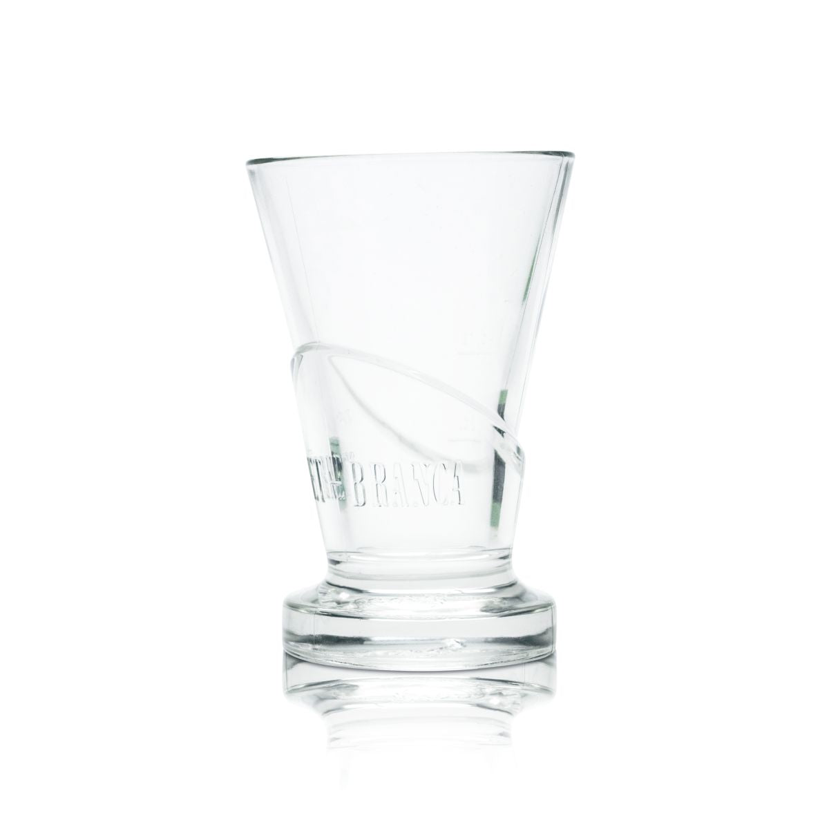 Fernet Branca Bicchiere 0,14 l Bicchiere di design Bicchiere sagomato Logo in rilievo Bicchiere tumbler Bicchiere da liquore – Vista 2
