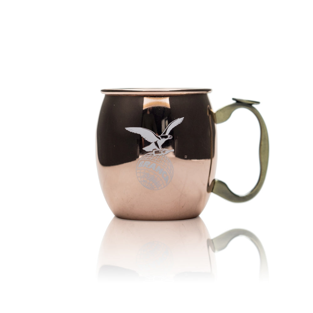 Fernet Branca Bicchiere in rame 0,4 l Tazza con manico Moscow Mule Glühwein Drink