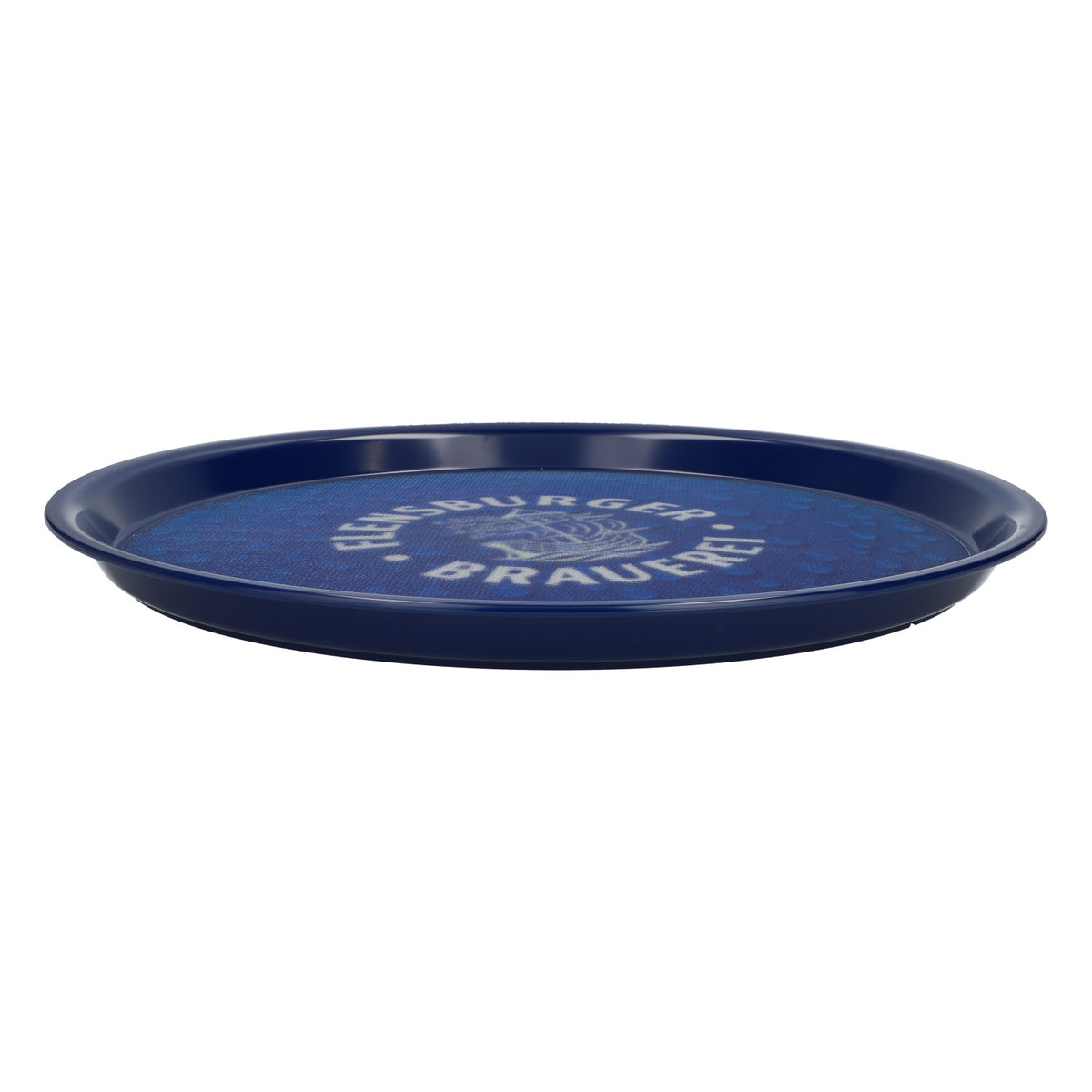 Vassoio per birra Flensburger Pilsener Vassoio da cameriere Vassoio rotondo blu – Vista 3