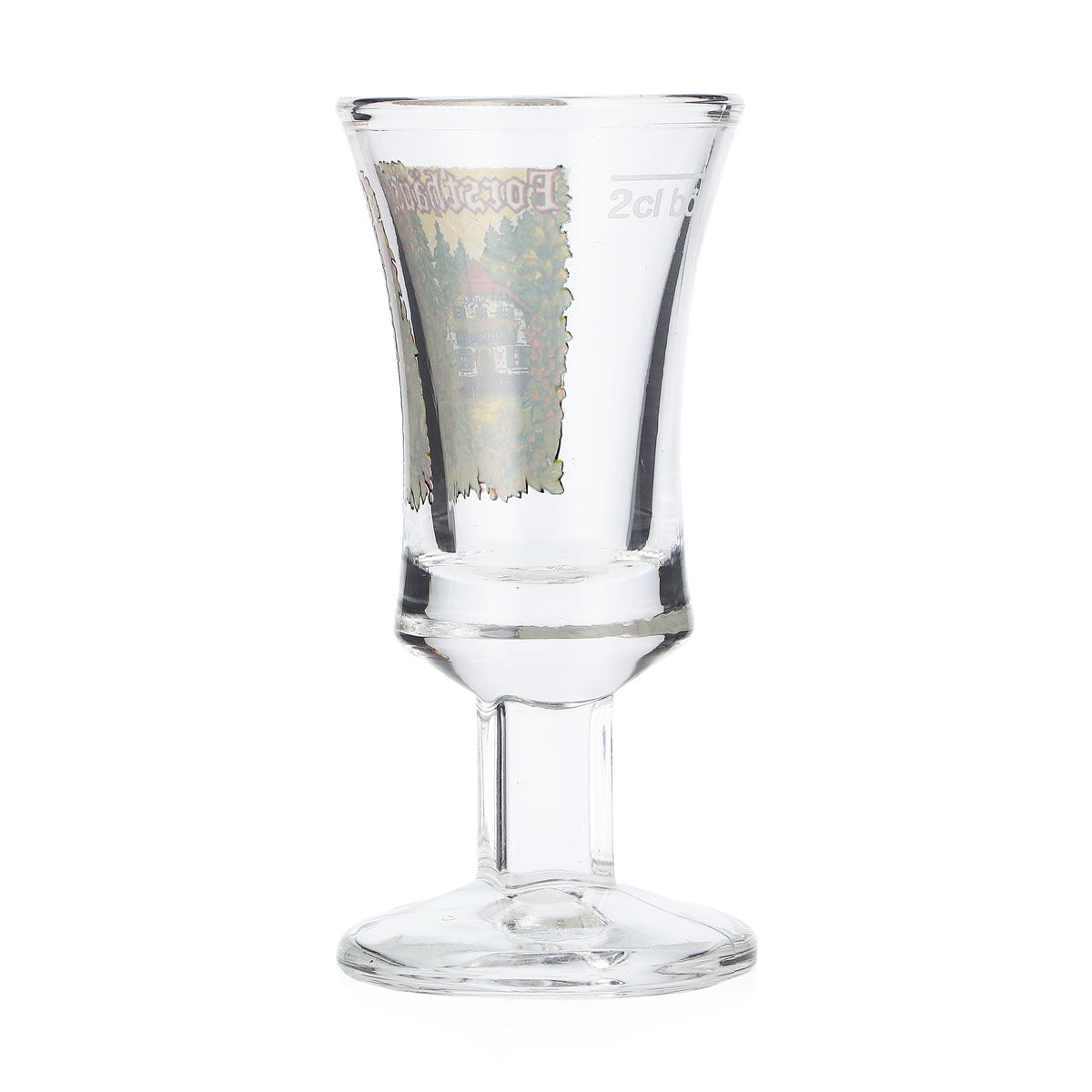 Grappa Forsthäusler bicchierino da 2 cl Logo Haus Rittmeister hoch Stamper Böckling – Vista 3