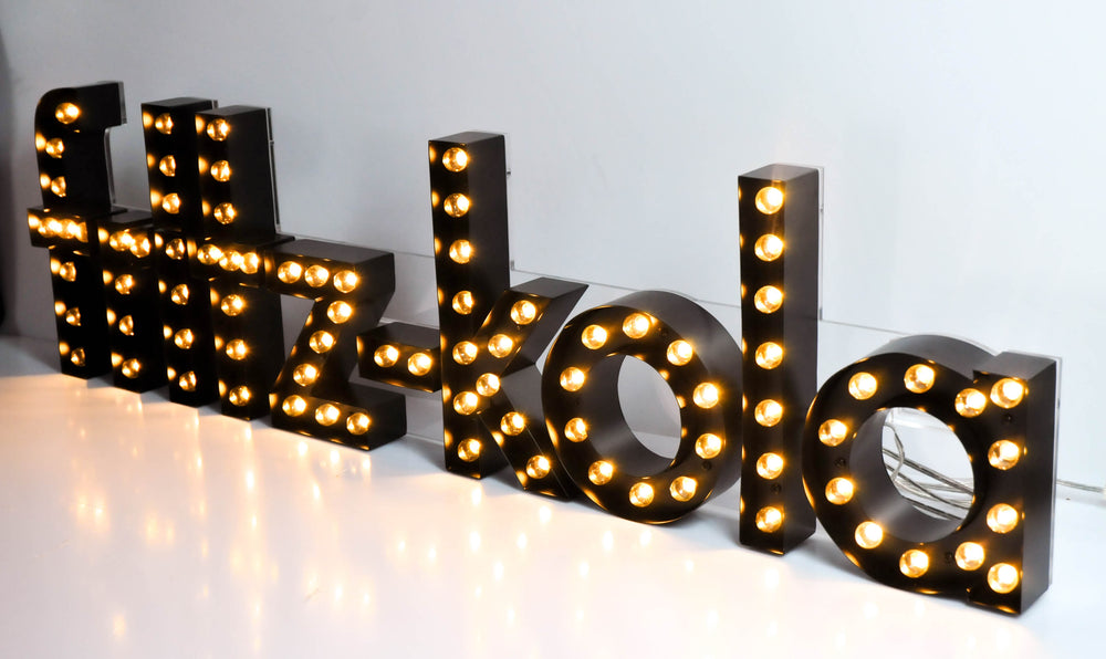 Fritz Kola Insegna luminosa a LED Insegna luminosa Telaio metallico XXL 84 lampade