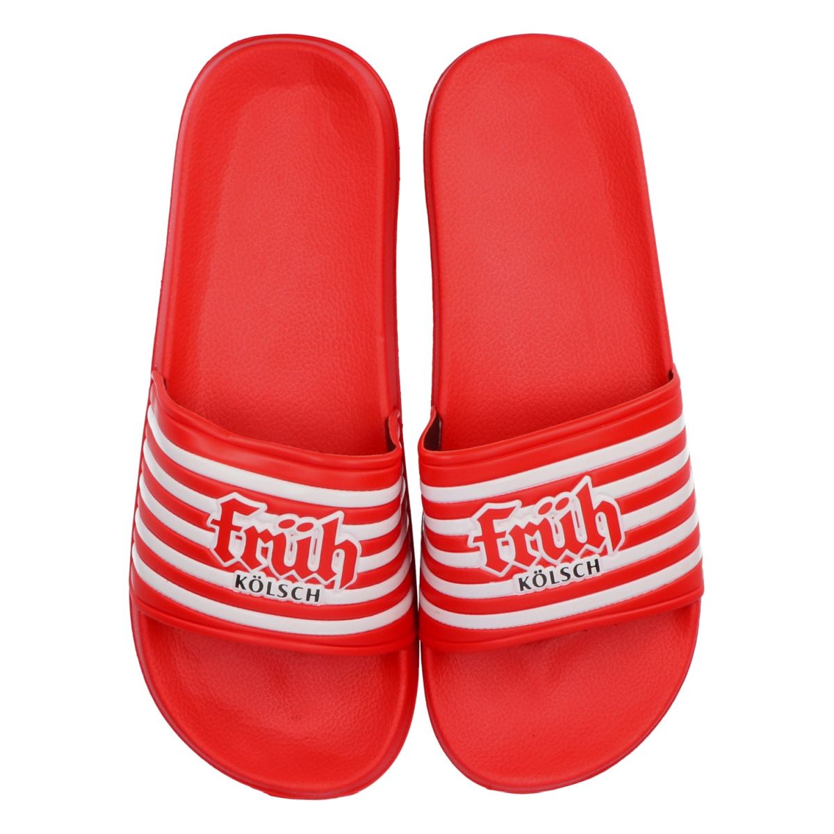 Ciabatte Früh Kölsch Taglia 44/45 Rosse Unisex Pantofole Slipper Pantofole da casa