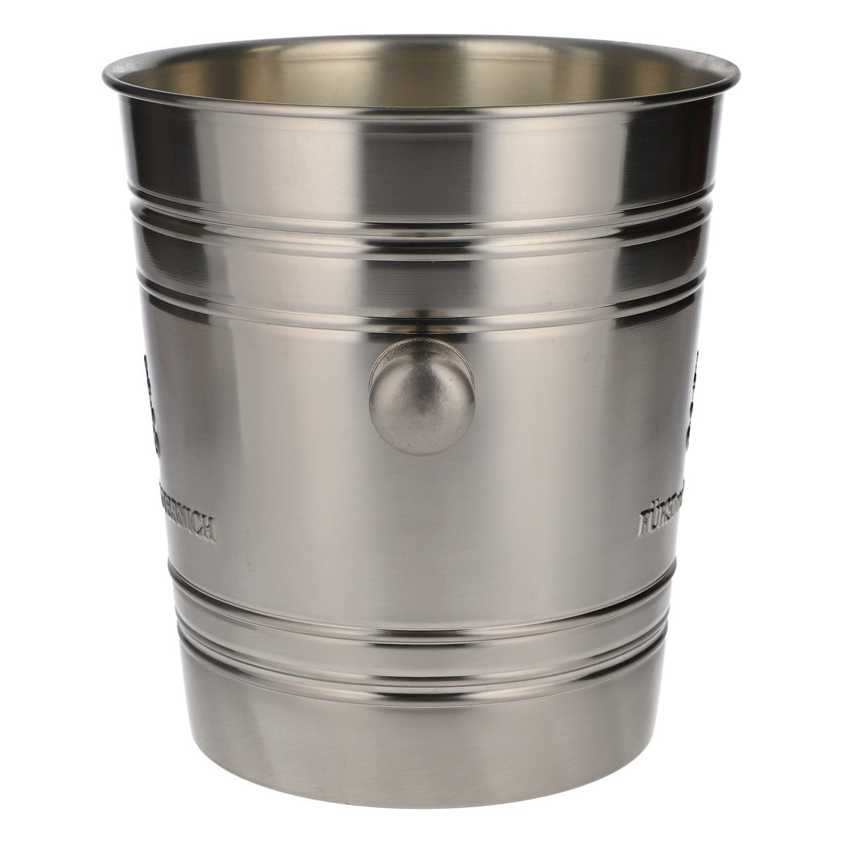 Secchiello per spumante Fürst von Metternich, refrigeratore per bottiglie, contenitore per ghiaccio in acciaio inossidabile, argento – Vista 3