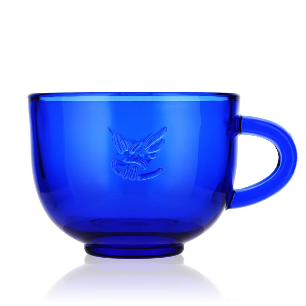 Gauloises sigarette Tazza da caffè in vetro 0,4 l Tazza da caffè versione blu