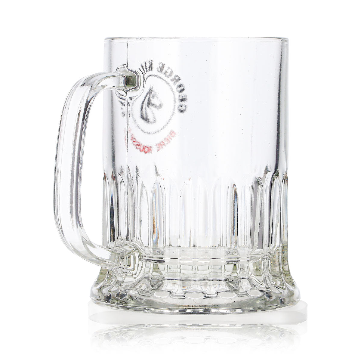 Bicchiere da birra George Killian, boccale da 0,36 l, birre Rousse, logo con cavalli in rilievo – Vista 6