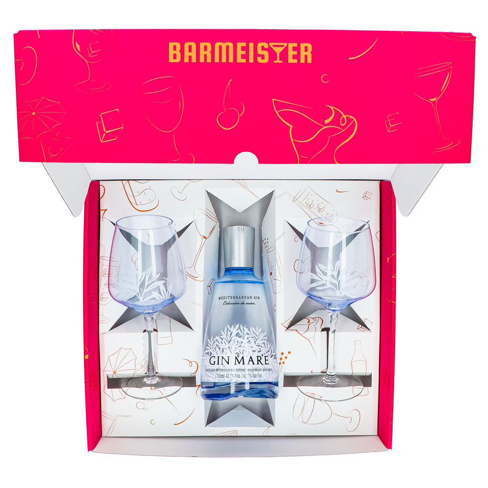 Set regalo Gin Mare 0,7 l 42,7% + bicchiere a palloncino Copa I Pink – Vista 3