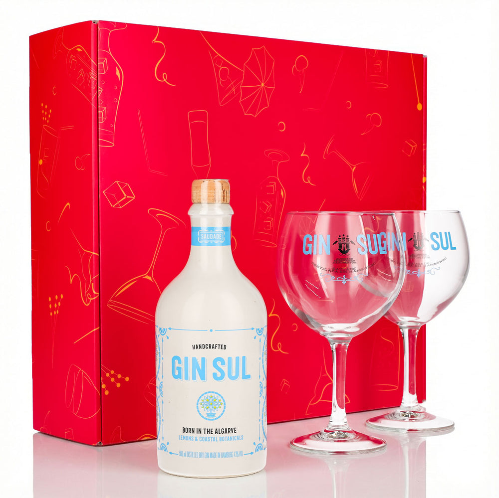 Set regalo Gin Sul 0,5 l 43,5% + bicchiere a palloncino I Rosa