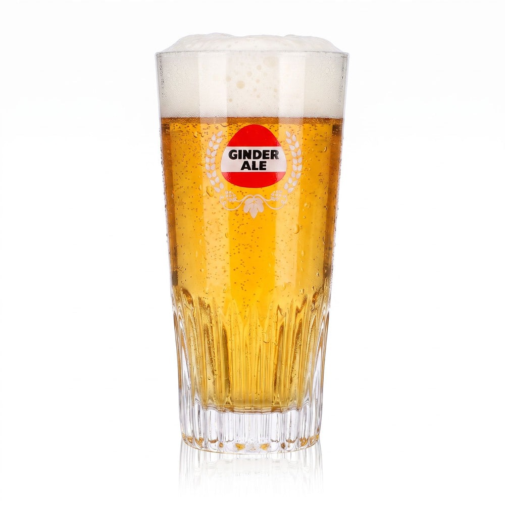 Bicchiere da birra Ginder Ale da 0,43 l con motivo in rilievo