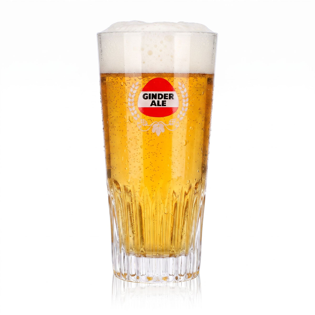 Bicchiere da birra Ginder Ale da 0,43 l con motivo in rilievo