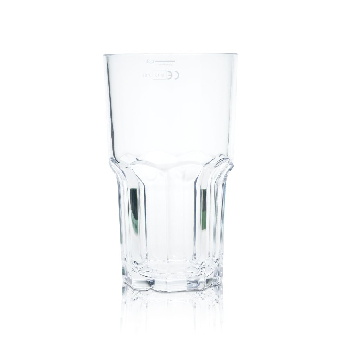 6x glass4ever Bicchiere in vetro 0,32 l Plastica Bicchieri riutilizzabili Infrangibili Granity – Vista 2