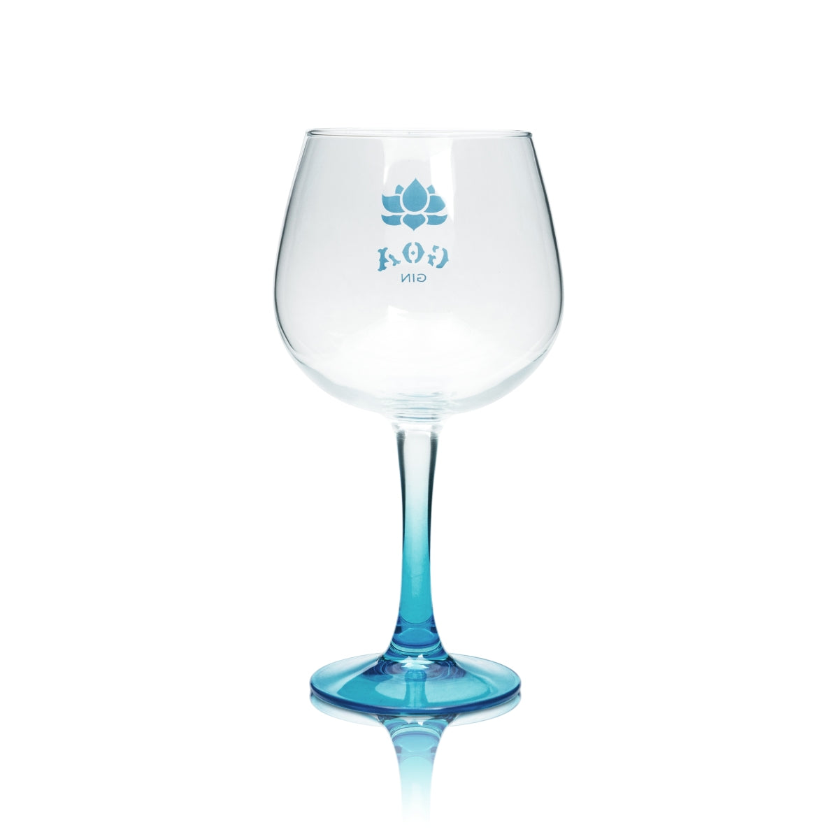 GOA Bicchiere da gin Balloon blu Copa Bicchieri da cocktail Tonic Longdrink Bicchiere con stelo panciuto – Vista 2