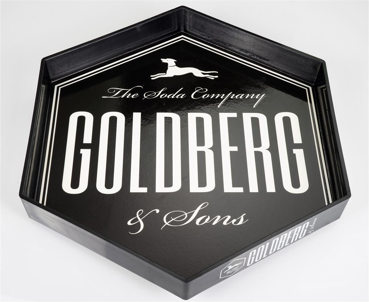 Vassoio da servizio Goldberg Tonic Cameriere Gastro Bicchieri in plastica nero – Vista 3