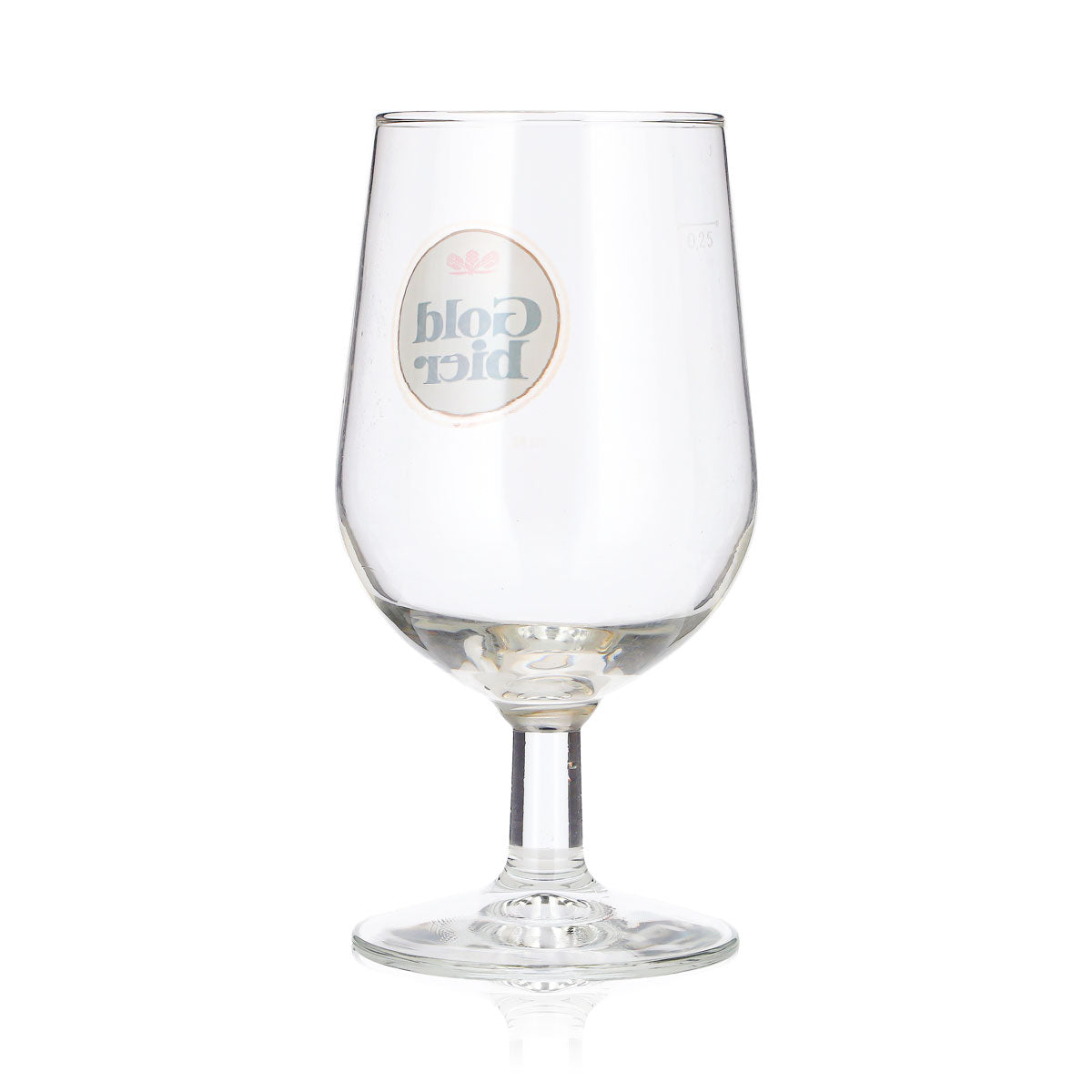 Bicchiere da birra Goldbier da 0,25 l, modello "Calice Anversa", di seconda scelta, usato – Vista 4