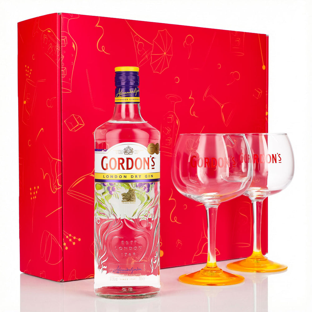 Set regalo Gordon's Gin 0,7 l 37,5% + bicchiere a palloncino Copa I Pink