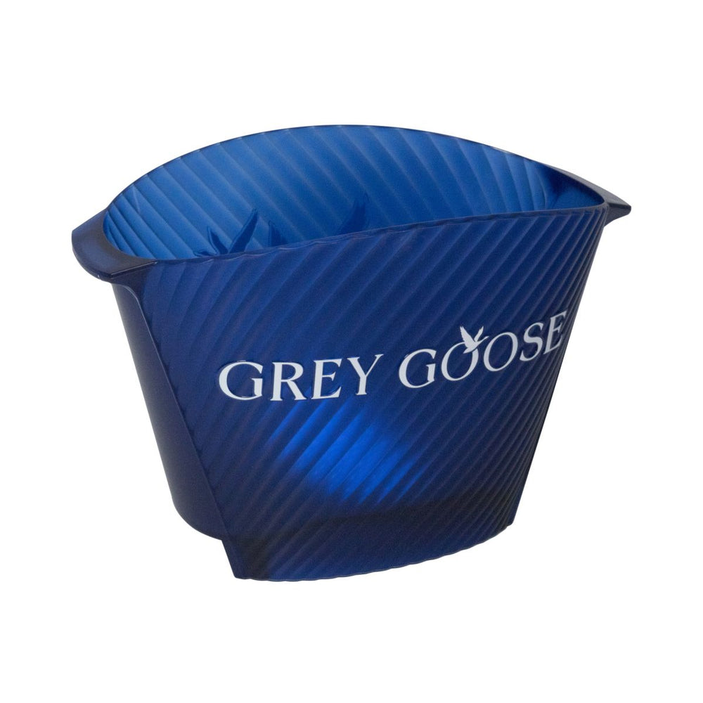 Grey Goose Raffredda bottiglie blu Magnum a strisce LED 2 bottiglie Illuminated Ice Bucket