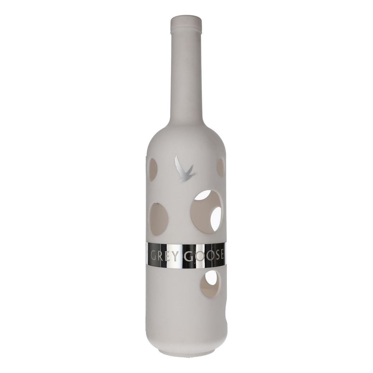Grey Goose Vodka Presenter Bianco per bottiglia da 1,5 l proveniente dall'esposizione