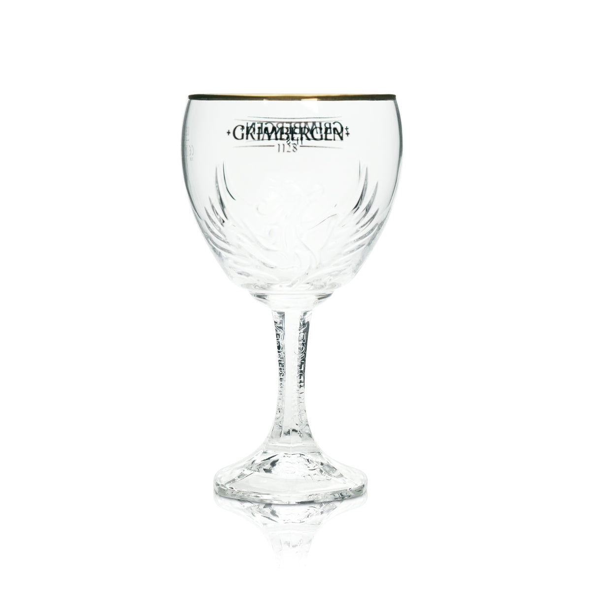 6 bicchieri Grimbergen da 0,33 l, forma a calice Phoenix, bordo dorato, bicchieri Gastro Beer – Vista 3
