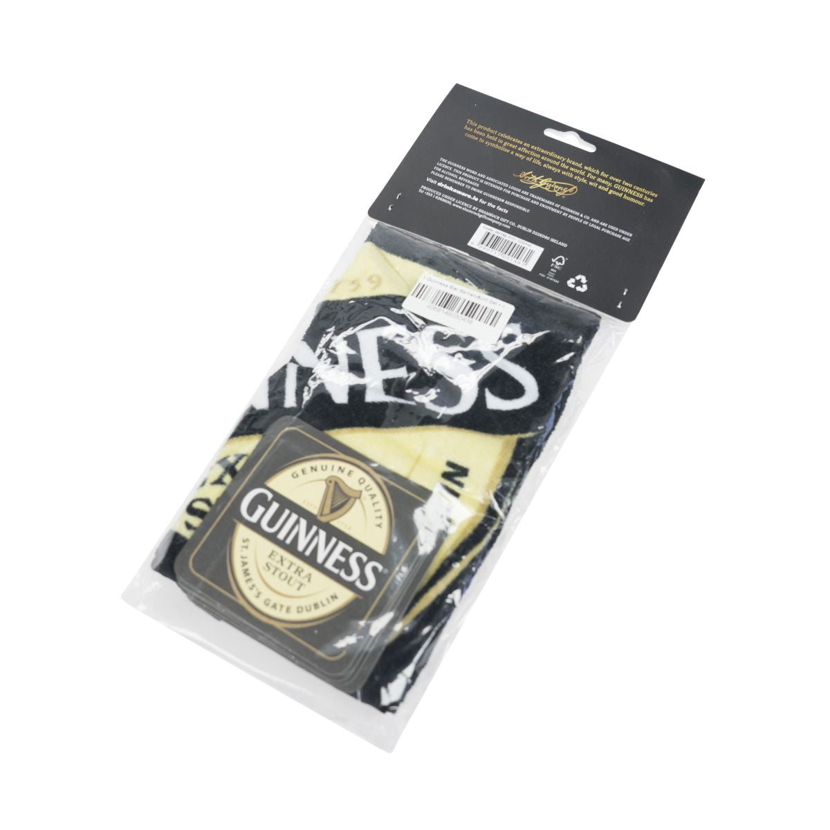 Set asciugamano Guinness + 10 sottobicchieri Merchandise Dublin Brewery Britain – Vista 2