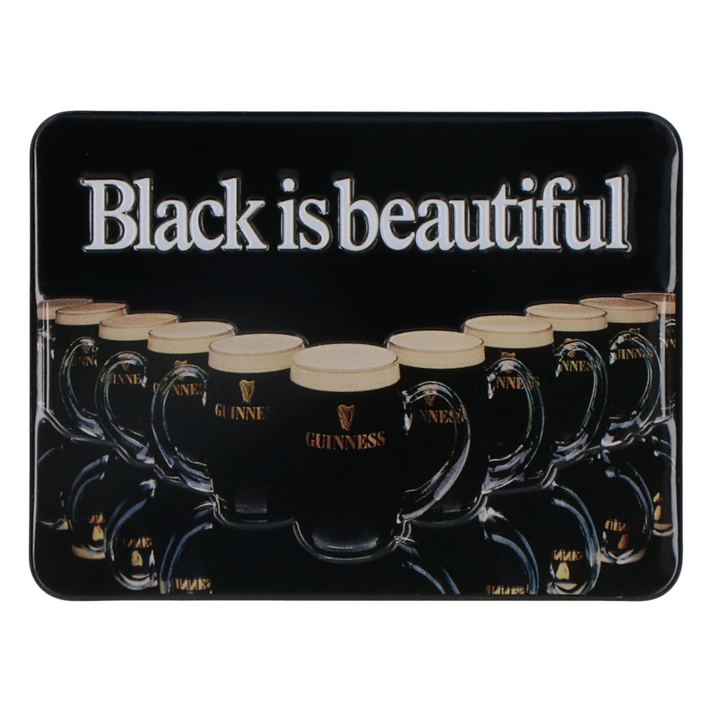 Magnete da frigo Guinness Birra Magnete da cucina 6x8 cm Magnete 3D "Black is beautiful"