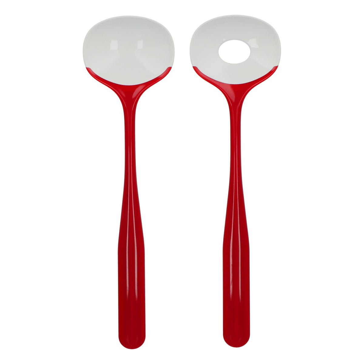 Posate da insalata Guzzini "Vintage" rosse/bianche in plastica, set da 2 pezzi – Vista 2