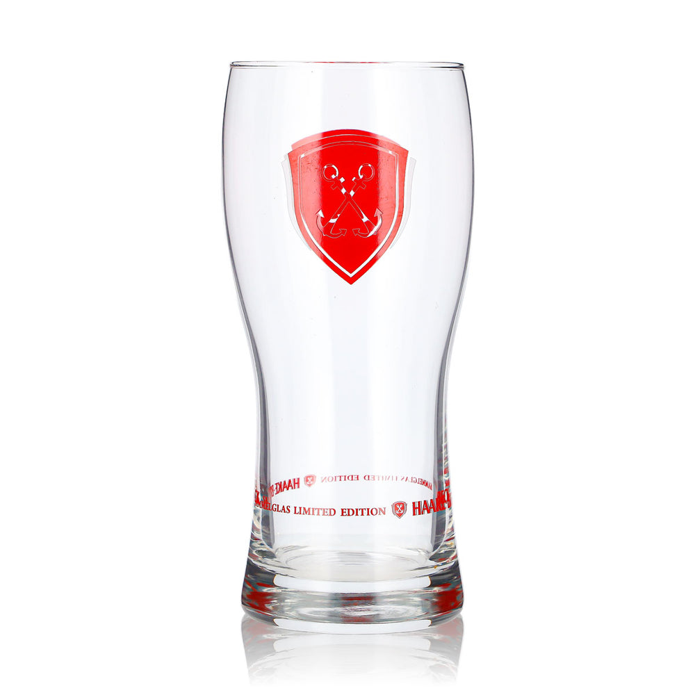 Bicchiere da birra Haake Beck da 0,38 l con logo rosso, bicchiere da collezione in edizione limitata (1) Anker