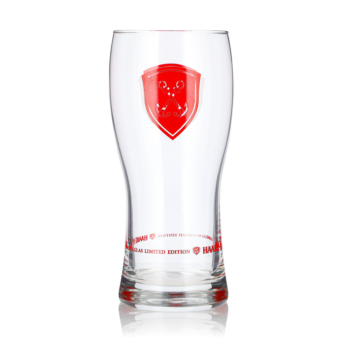 Bicchiere da birra Haake Beck da 0,38 l con logo rosso, bicchiere da collezione in edizione limitata (1) Anker