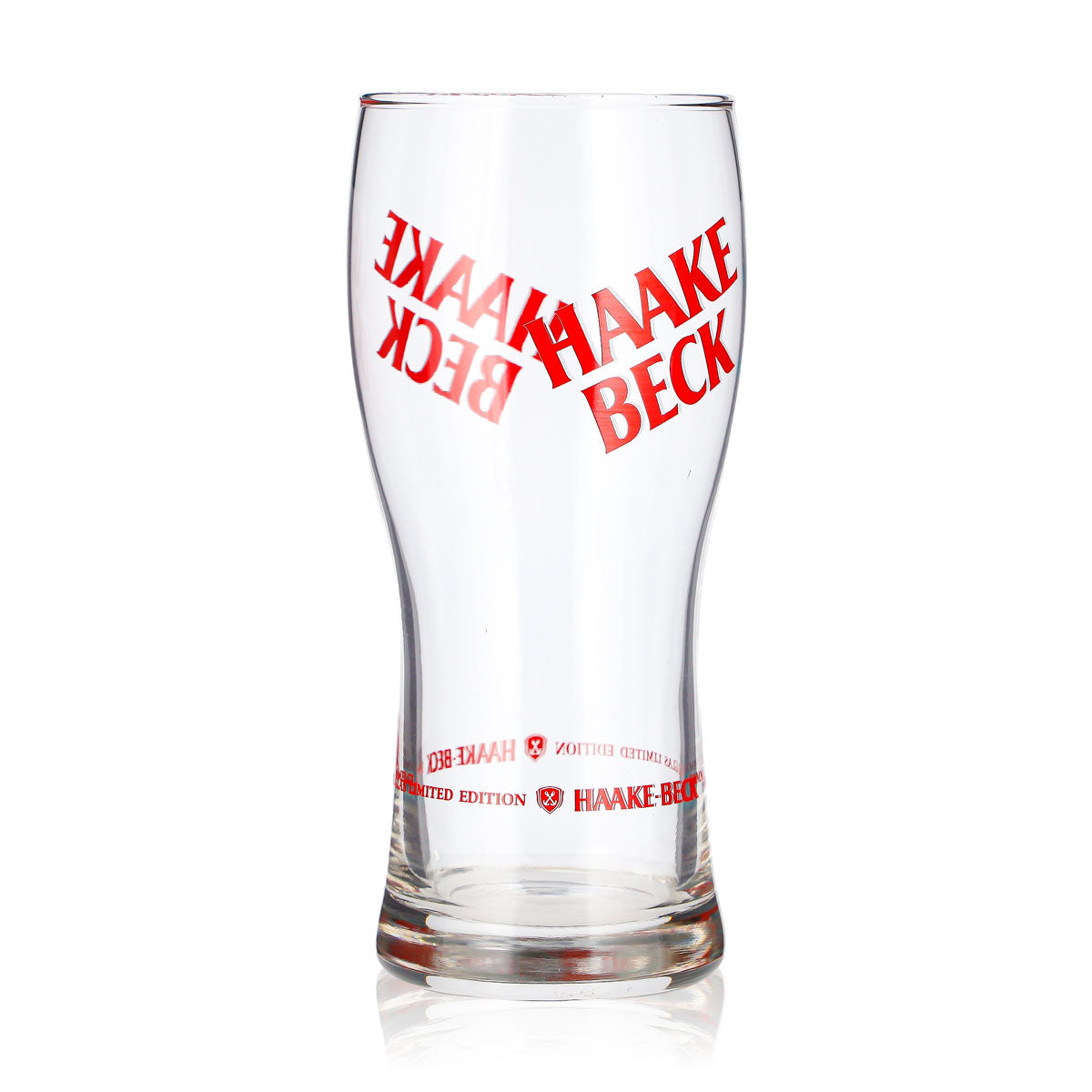 Bicchiere da birra Haake Beck da 0,38 l con logo rosso, bicchiere da collezione in edizione limitata (2) Hacke – Vista 2