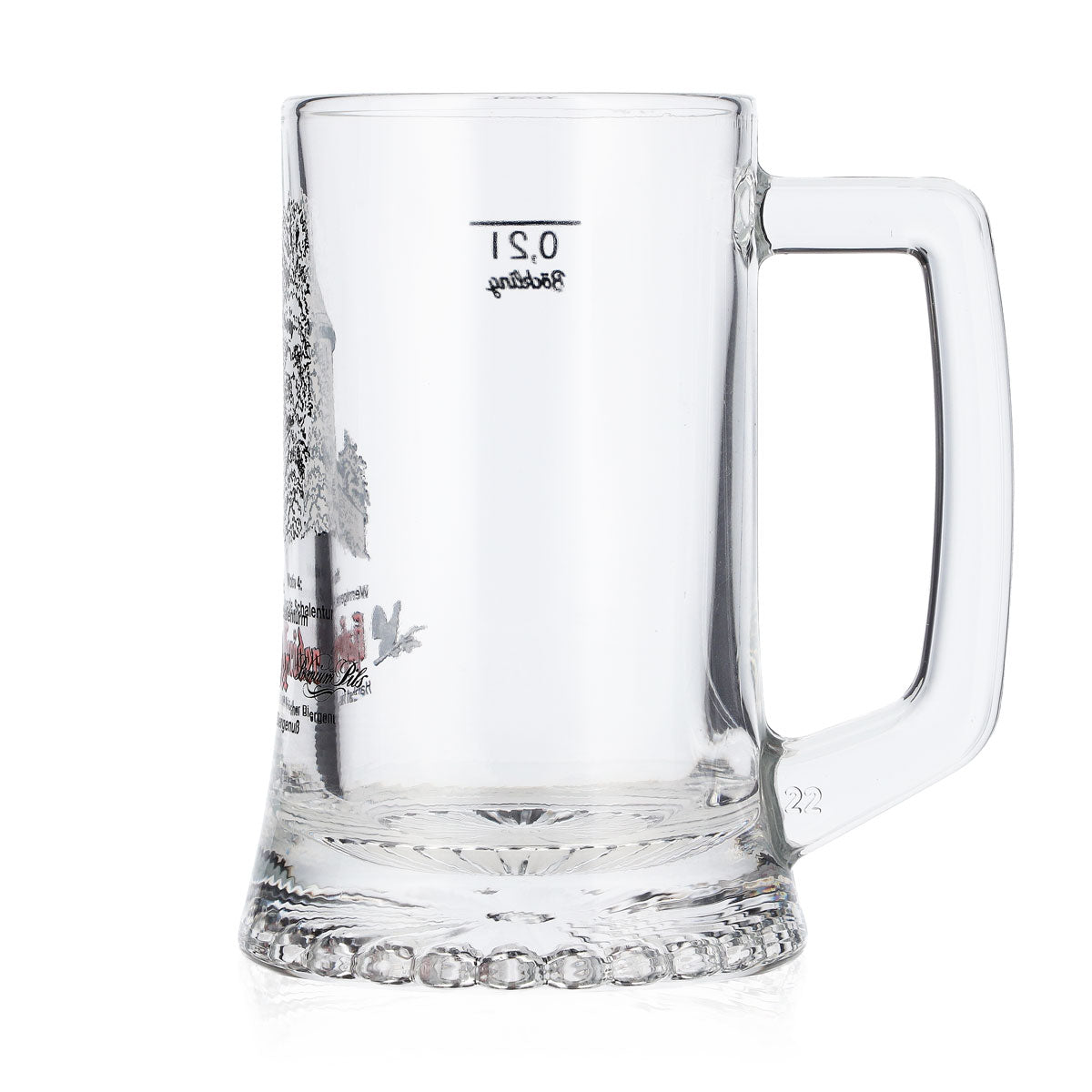 Bicchiere da birra Hasseröder, boccale da 0,2 l, motivo 4: Wernigerode, Schalenturm, Böckling – Vista 5