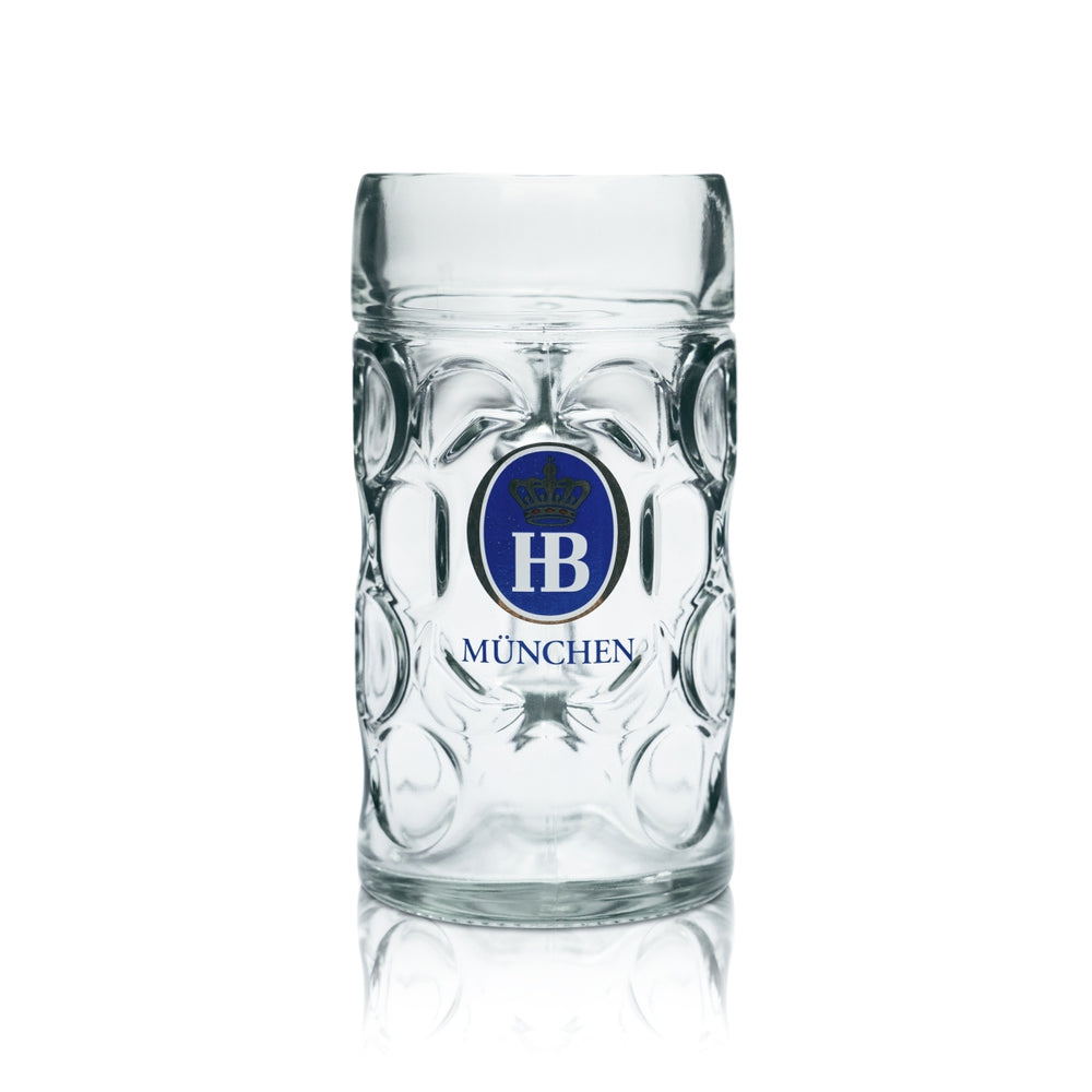HB Monaco di Baviera Bicchiere da birra in vetro da 1 litro Bicchieri da birra Humpen Seidel Calibrato Gastronomia Birrificio