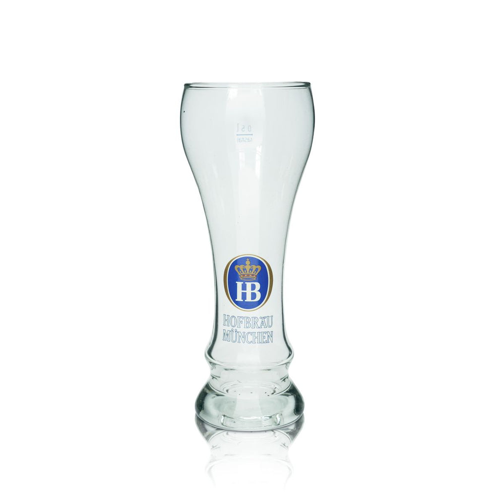 HB Monaco di Baviera Bicchiere da birra bianca 0,5 l Bicchieri Hefeweizen Raro Birrificio Monaco di Baviera Collezionismo