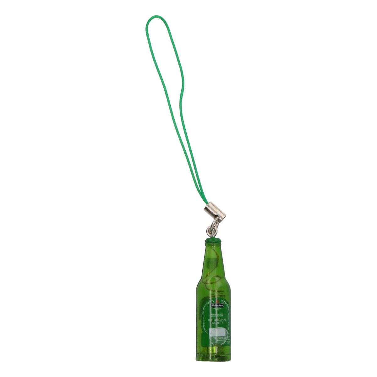 Ciondolo Heineken con bottiglia lampeggiante a LED, segnalatore per cellulare, verde, gadget per fan – Vista 2