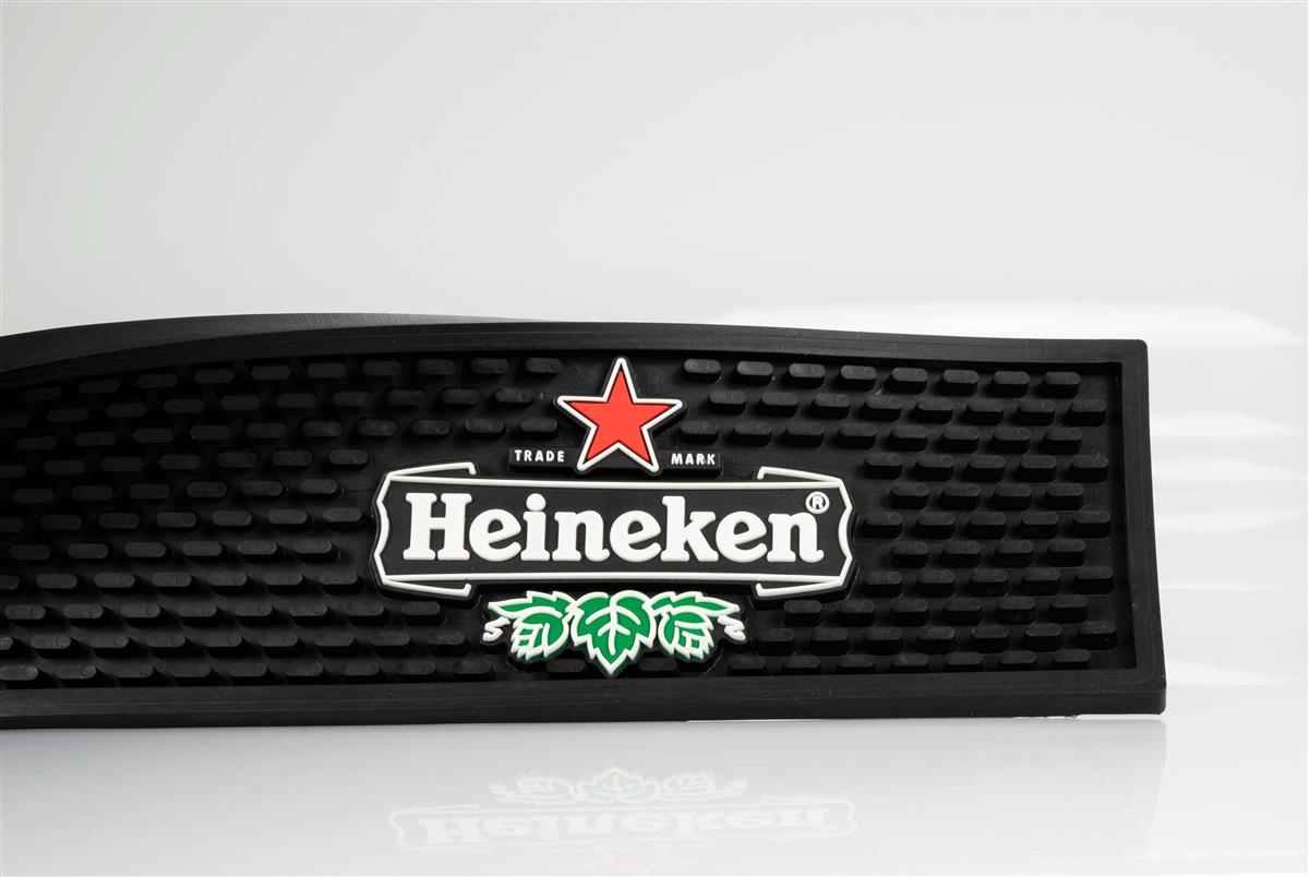 Heineken Birra Tappetino da bar Tappetino scolapiatti Accessori da bar nero – Vista 2
