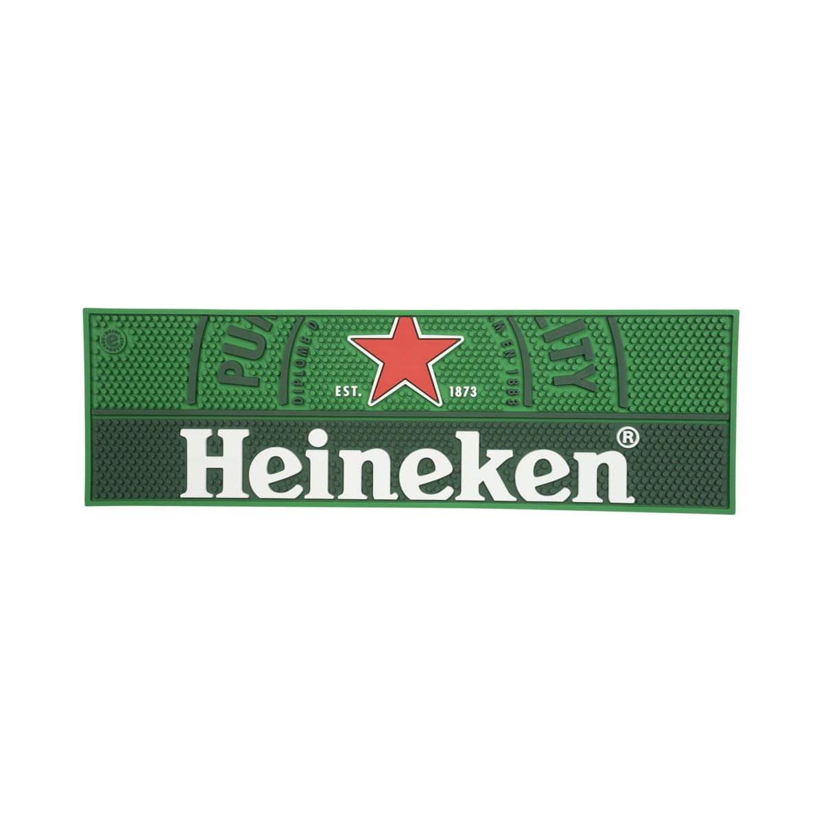 Sottobicchiere da bar Heineken Accessori da bar 59,7x18,3x1 cm Verde Con protuberanze