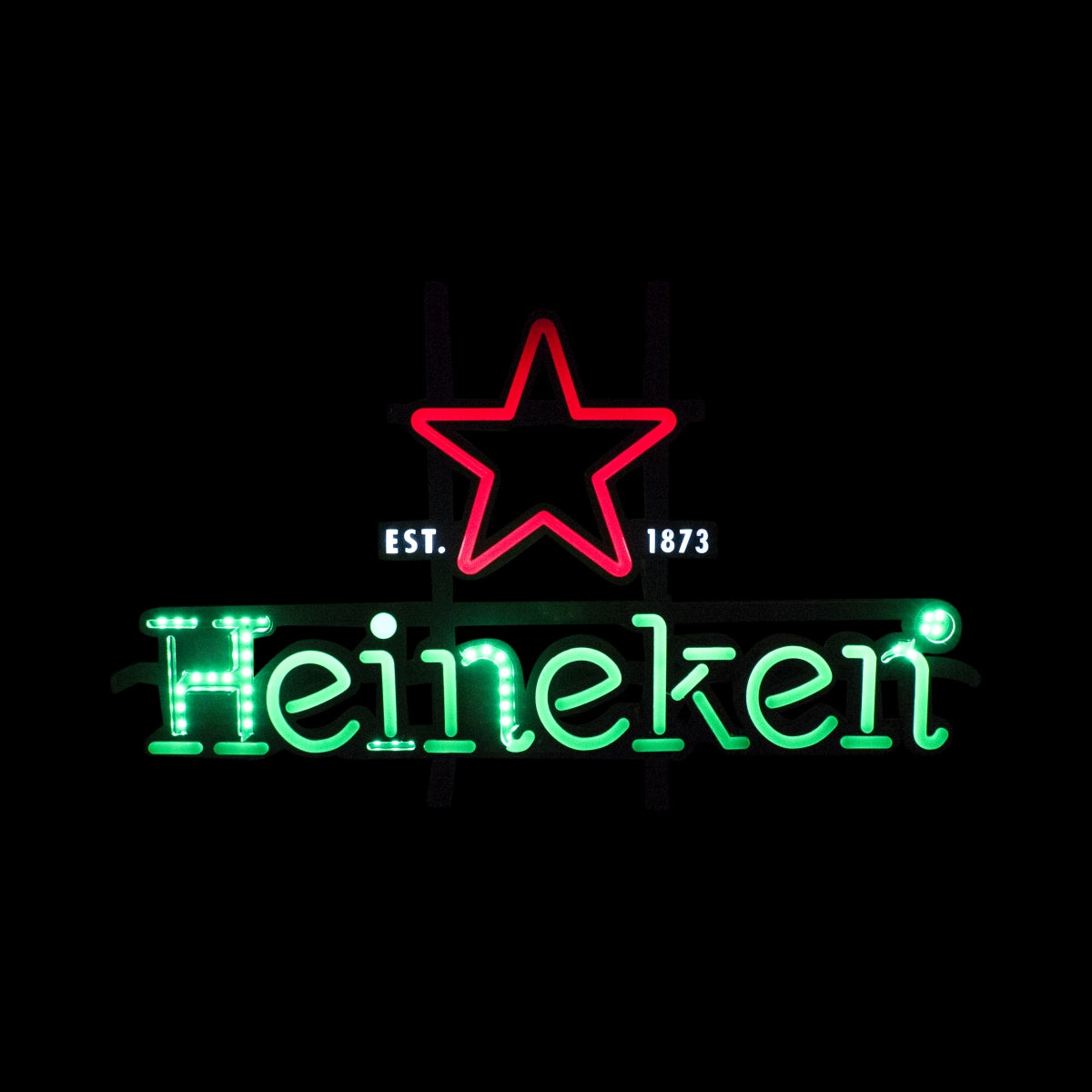 Heineken Birra Insegna luminosa LED Segnale luminoso da parete Luce verde Bar – Vista 2