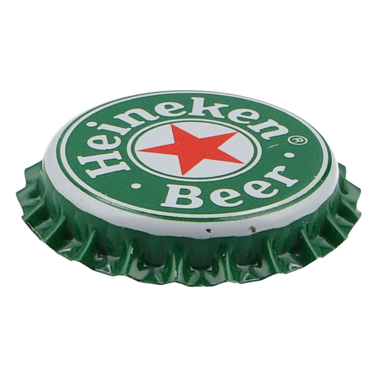 Magnete da frigo Heineken a forma di tappo di bottiglia, verde, in metallo – Vista 3