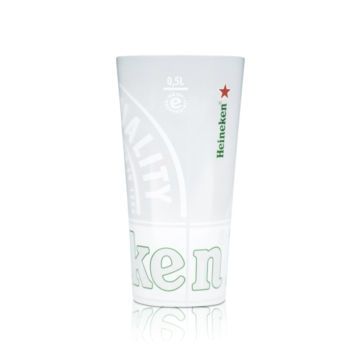 Heineken Bicchiere da birra in plastica 0,5 l riutilizzabile Bicchieri in plastica rigida Bar – Vista 2