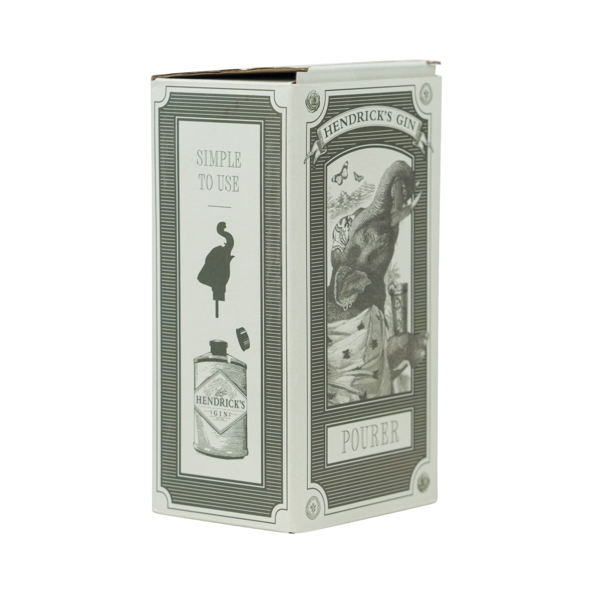 Hendricks Gin Versatore Elefante in metallo Versatore per bottiglie Dosatore da bar – Vista 2