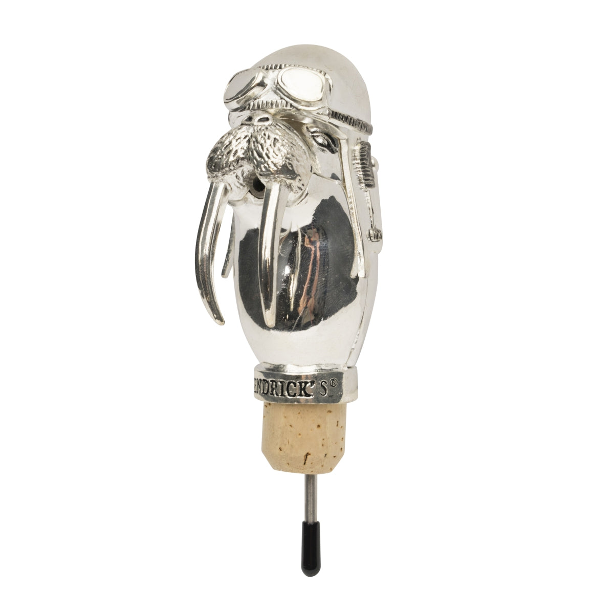 Hendricks Gin Versatore in acciaio inox con beccuccio a forma di tricheco Dosatore per bottiglie Bar – Vista 5