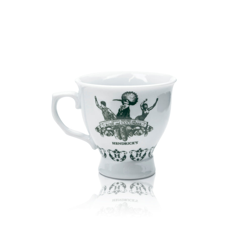 Bicchiere da gin Hendricks 0,1 l Design tazza con manico Bicchieri Tazza da tè Caffè Inglese