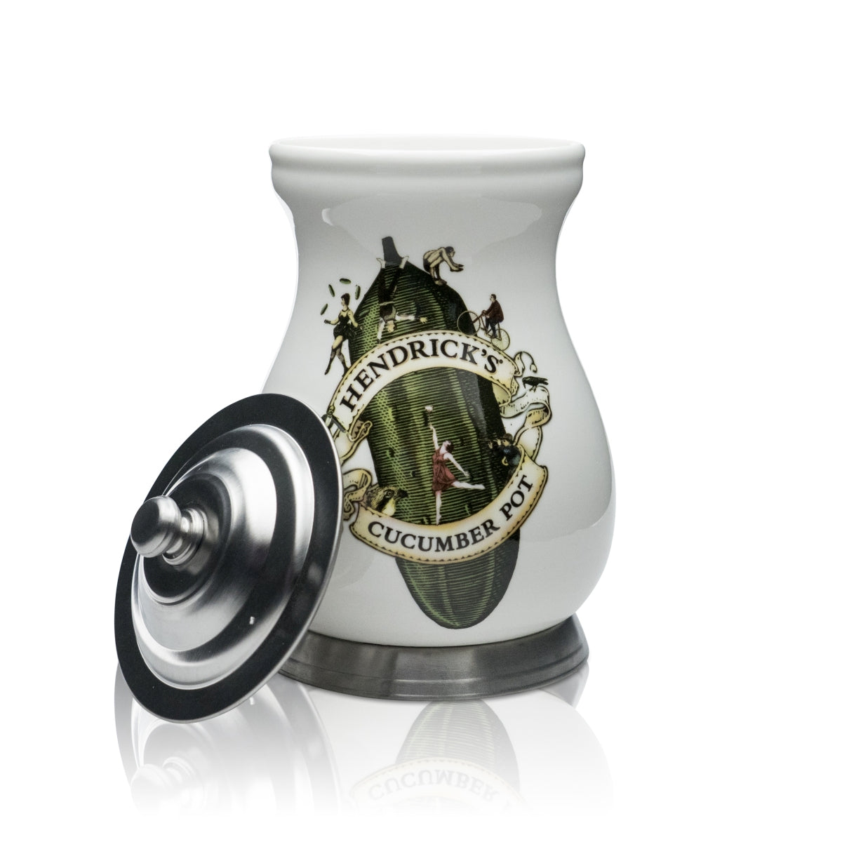Hendricks Gurkentopf Cucumber Pot Contenitore da 1,5 l Gin Tonic Longdrink Cocktail Bar – Vista 2