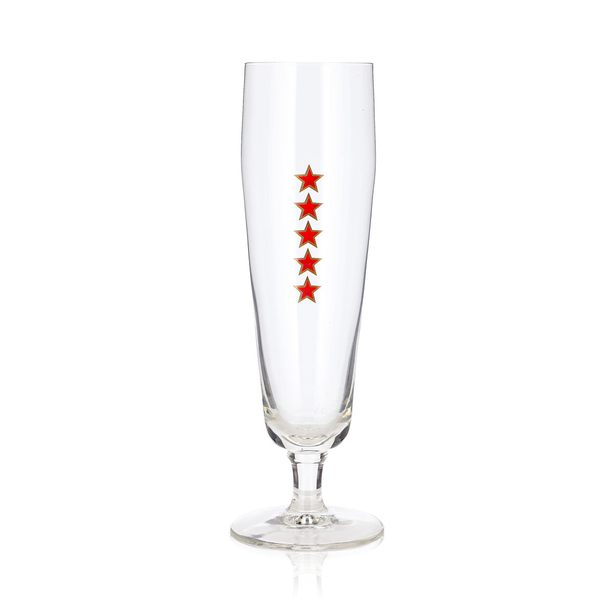 Bicchiere da birra Hensen da 0,25 l, a forma di coppa, stile Pilsner, con logo a forma di tulipano e stella – Vista 2
