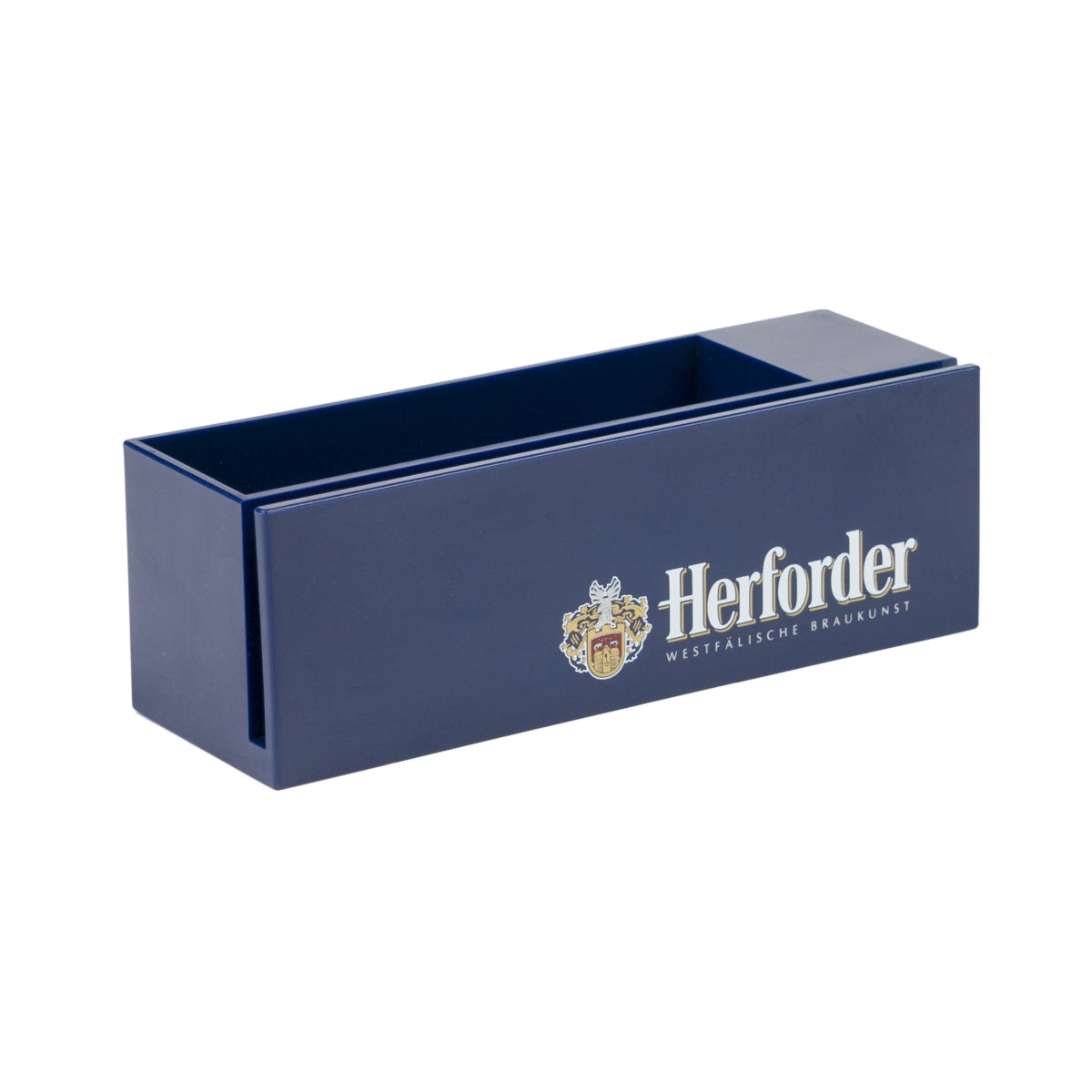 Sottobicchiere Herforder Bier + portamenu da tavolo Gastro Bar blu