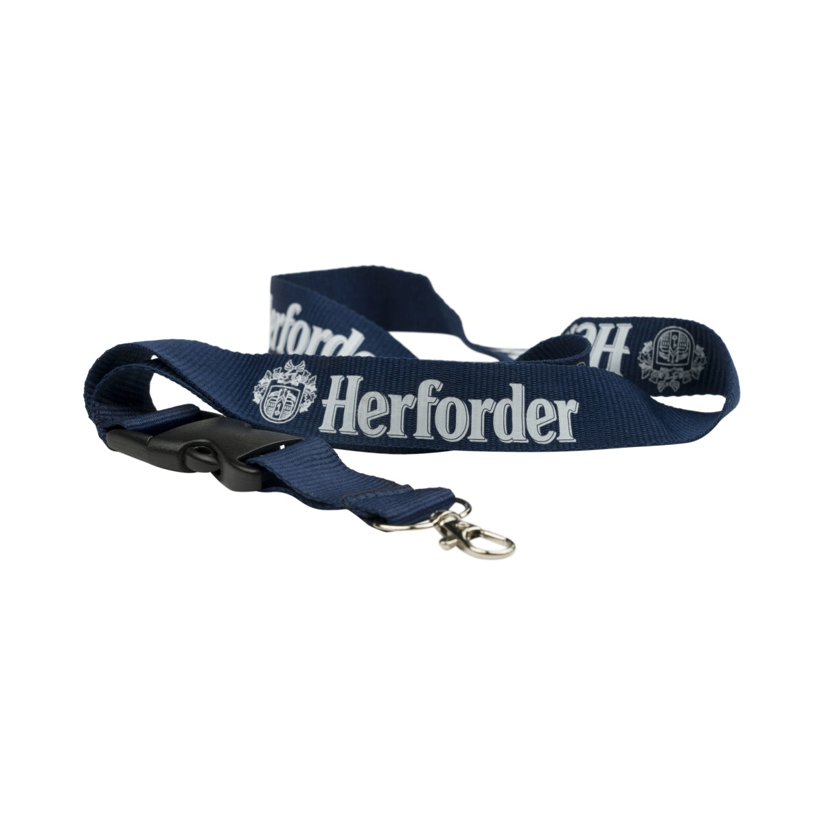 Lanyard per chiavi Herforder Bier Portachiavi con moschettone blu Articoli per tifosi