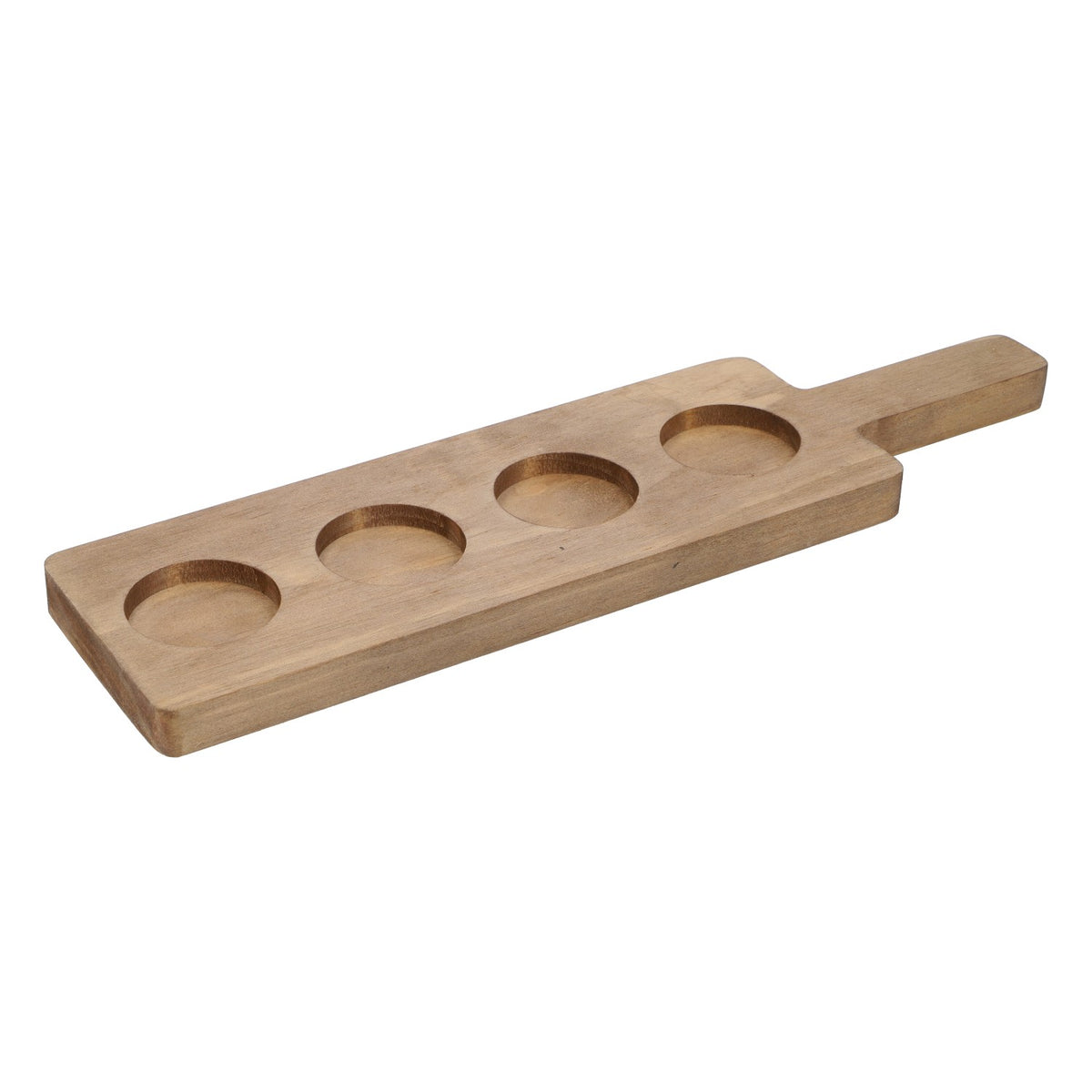 Vassoio in legno per 4 bicchieri Vassoio da degustazione in vero legno Shotmeter – Vista 3