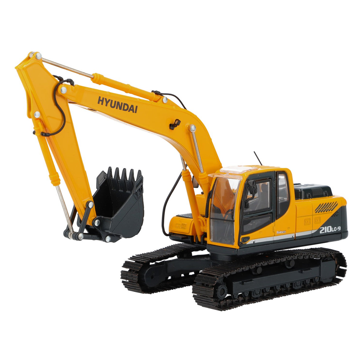 Hyundai Industries Modello ridotto di veicolo da cantiere Robex 210 LC-9 1:40