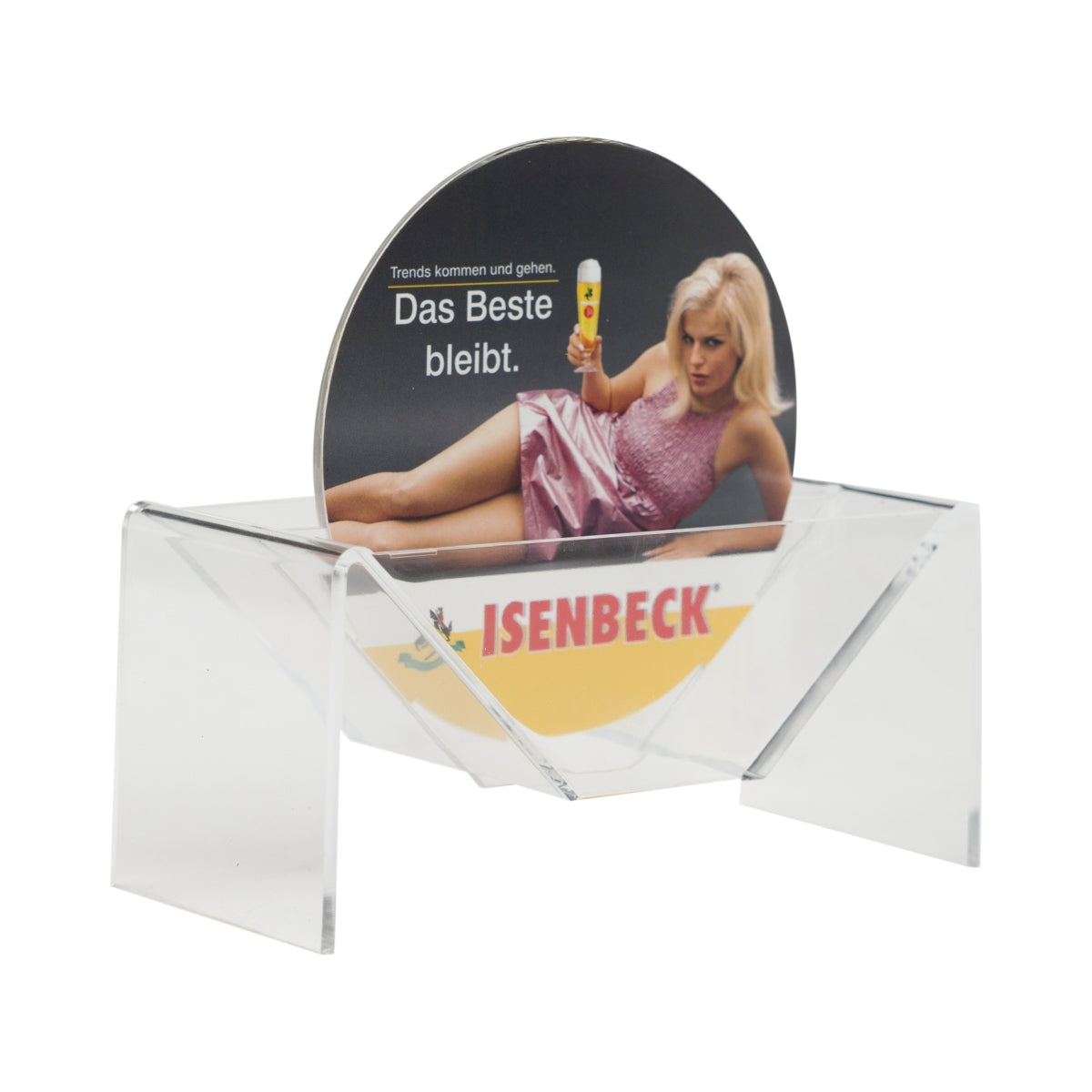 Isenbeck Sottobicchiere da birra Supporto da tavolo Espositore in feltro per bicchieri da birra Beer Gastro – Vista 2