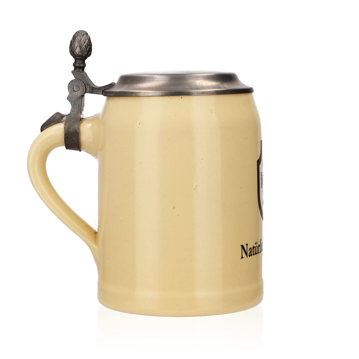 Bicchiere da birra Iserlohner in ceramica smaltata con coperchio in peltro 0,63 l Bicchiere naturalmente Iserloh – Vista 3