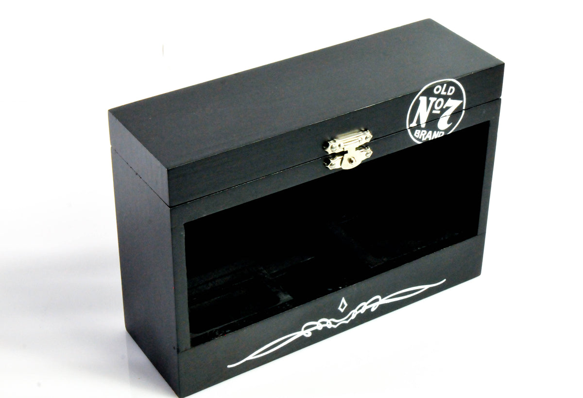Jack Daniels Cofanetto regalo in vero legno Fine Family Set da 3 bottiglie mignon