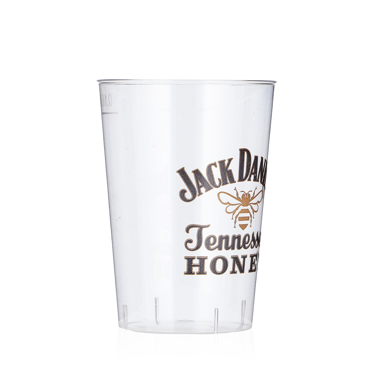 Bicchieri da whisky Jack Daniels, confezione da 40 pezzi, 0,1 l, con logo Honey, bicchieri monouso in plastica – Vista 3