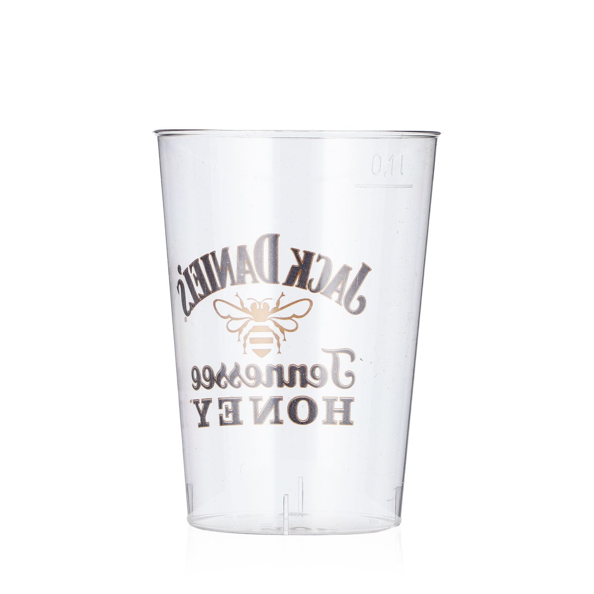 Bicchieri da whisky Jack Daniels, confezione da 40 pezzi, 0,1 l, con logo Honey, bicchieri monouso in plastica – Vista 4